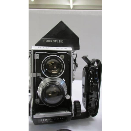 184 - A good Mamiya C3 Professional camera and Mamiya Seko Lens No. 114316/115107