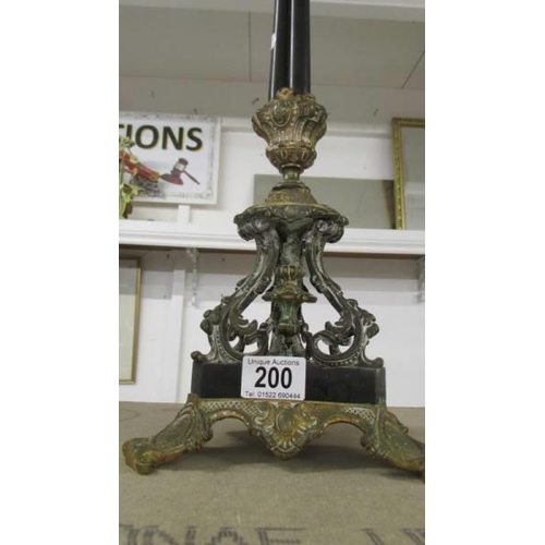 200 - A tall French style candelabra.