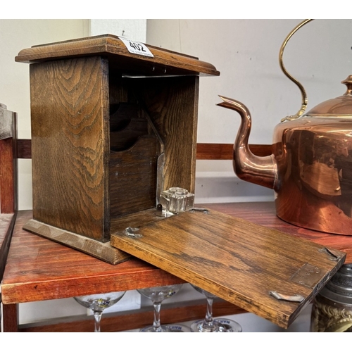 402 - An Edwardian oak writing box