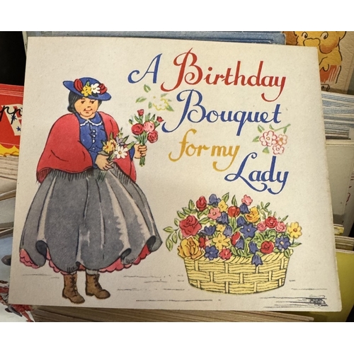 417 - A collection of early 20th century greeting/birthday cards