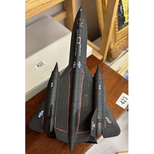 422 - A Franklin Mint SR-71 Blackbird spy plane