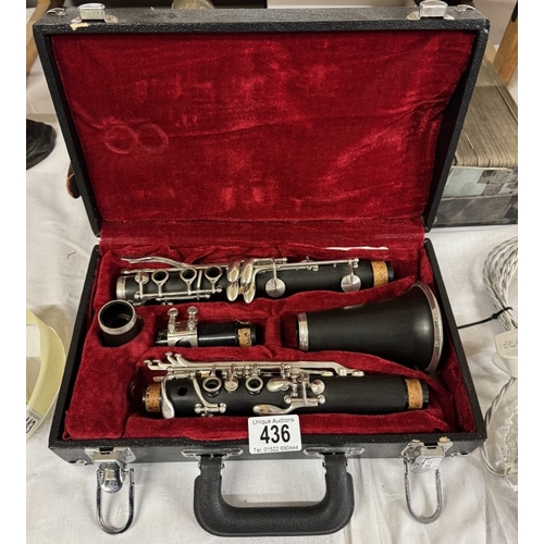 436 - A cased clarinet