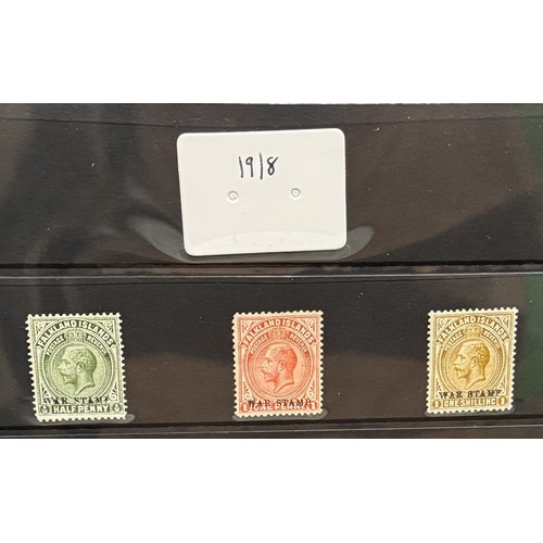 174 - A nice collection of pre 1948 Falkland Islands stamps mainly mint hinged including 1933 Centenary se... 