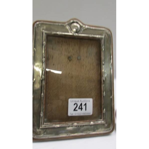 241 - Two silver photograph frames.