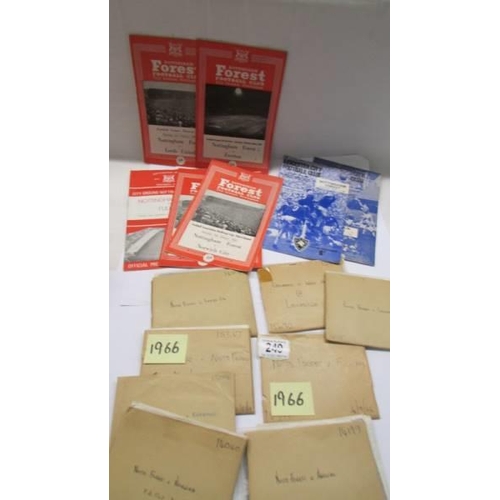 249 - Football – Original action negatives taken at six Nottingham Forest home games played in the
1965/19... 