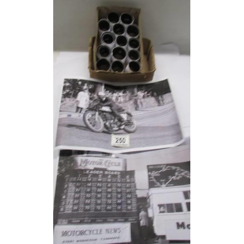 250 - Isle of Man TT – Small box containing 16 uncut rolls of 35mm negatives consisting of over 500 images... 