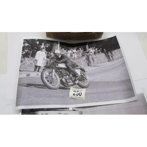 250 - Isle of Man TT – Small box containing 16 uncut rolls of 35mm negatives consisting of over 500 images... 