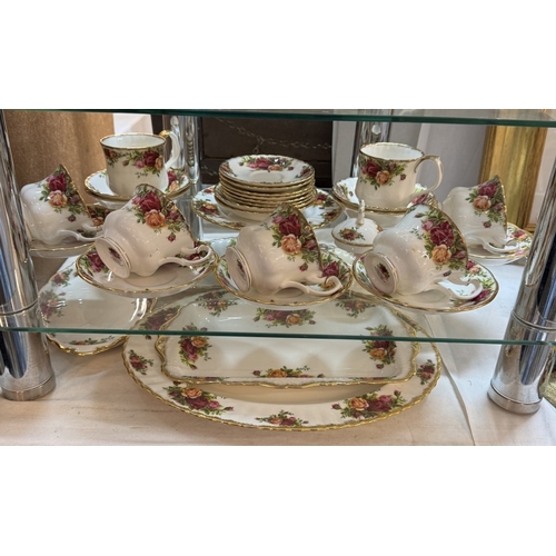 446 - A quantity of Royal Albert Old Country Roses including 70+ pieces, all 1sts