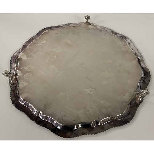 236 - Silver Tray weight 2lb 7oz,/ 1220g aprox