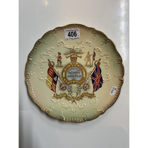 406 - A Boer War plate