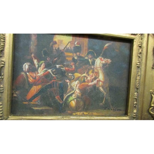 518 - A gilt framed Cavalier tavern scene.