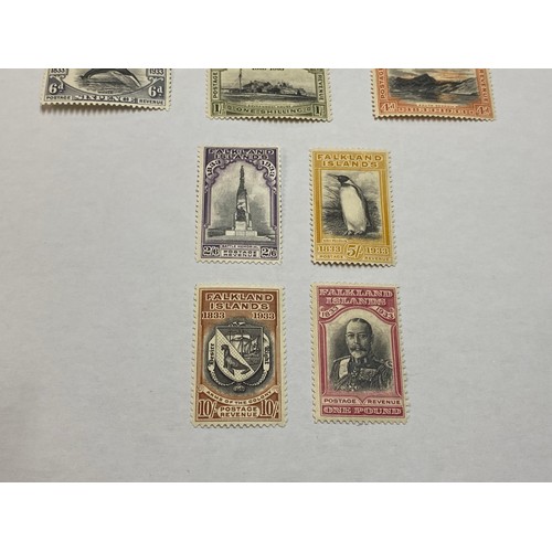 174 - A nice collection of pre 1948 Falkland Islands stamps mainly mint hinged including 1933 Centenary se... 