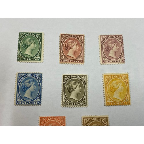 174 - A nice collection of pre 1948 Falkland Islands stamps mainly mint hinged including 1933 Centenary se... 