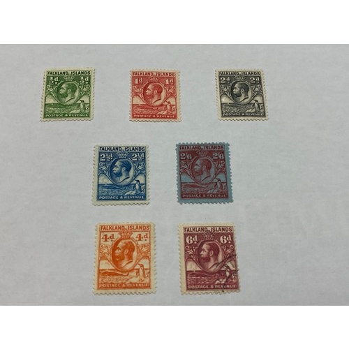 174 - A nice collection of pre 1948 Falkland Islands stamps mainly mint hinged including 1933 Centenary se... 