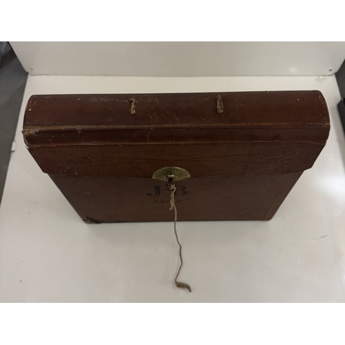 600 - A Victorian writing box in the form of a briefcase