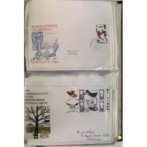 612 - A stamp album with a quantity of stamps