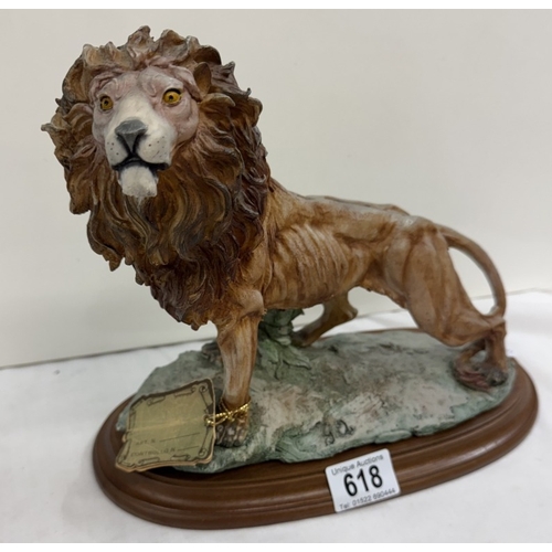 618 - A vintage Capodimonte  lion