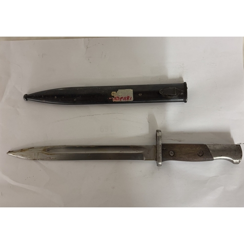 691 - A Brazilian Mauser M1935 bayonet with scabbard