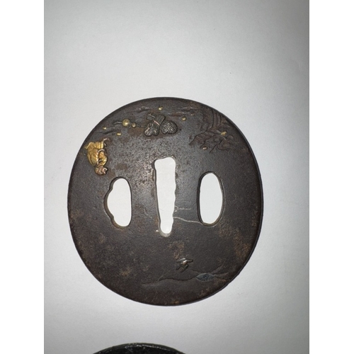 696 - A collection od Samurai sword Tsuba Guards