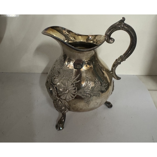 735 - A silver plate 4 piece tea/coffee set