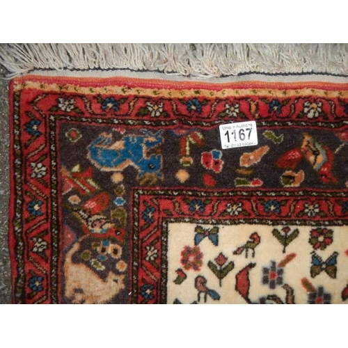 1167 - A 'Tree of Life' patterned rug, 110 x 110 cm.