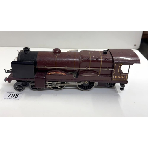 798 - A Hornby O gauge 3 rail Royal Scot LMS locomotive & tender