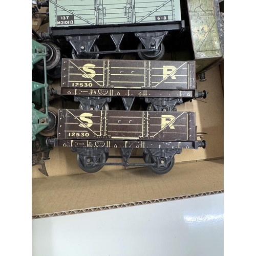 803 - A quantity of Hornby O gauge rolling stock including LMS, SR & GW