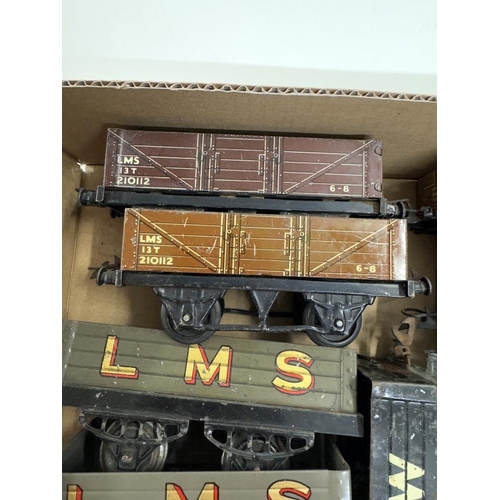 803 - A quantity of Hornby O gauge rolling stock including LMS, SR & GW