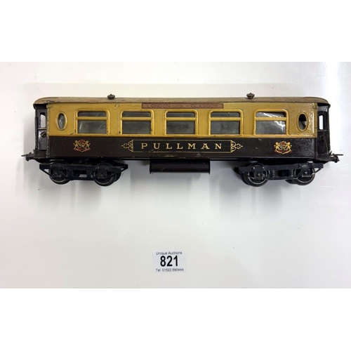 821 - 6 Hornby O gauge Pullmen coaches