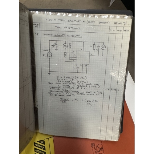 1660 - A rare collection of ZX Spectrums related data & test sheets