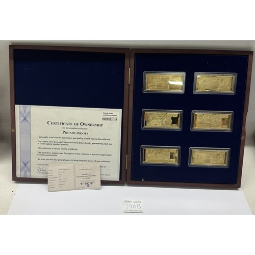 290B - A Limited Edition boxed set of British bank note golden bars