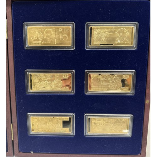 290B - A Limited Edition boxed set of British bank note golden bars