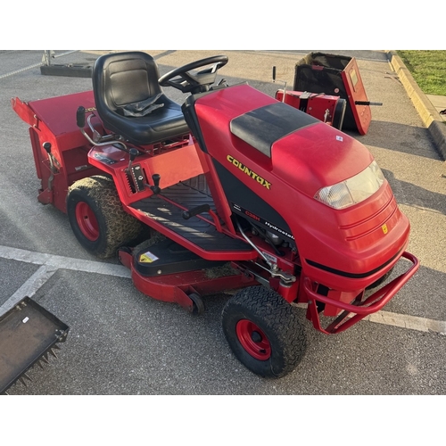 1520C - A Countax C38H ride on mower / tractor with attachments.