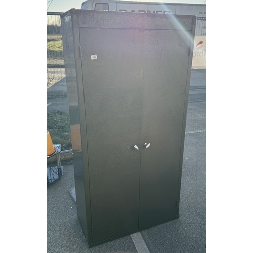 1520D - A large steel swing door filing cabinet