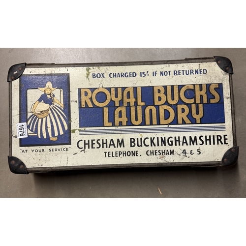 1676 - A vintage advertising Royal Bucks laundry box