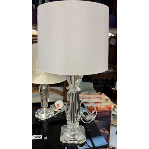 1692 - 3 acrylic table lamps