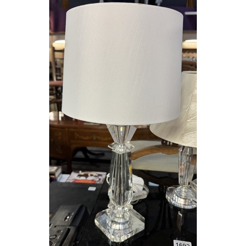 1692 - 3 acrylic table lamps