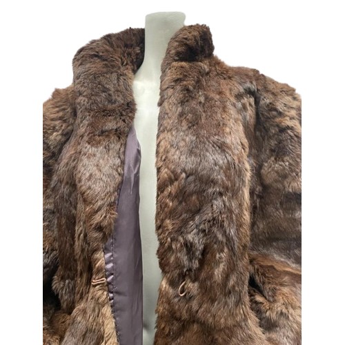 772 - A Real Fur Vintage Coat, Long