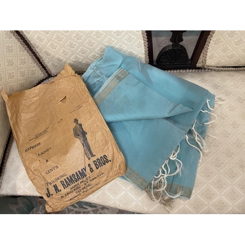 781 - A vintage silk sari (1962) from Columbo in original bag