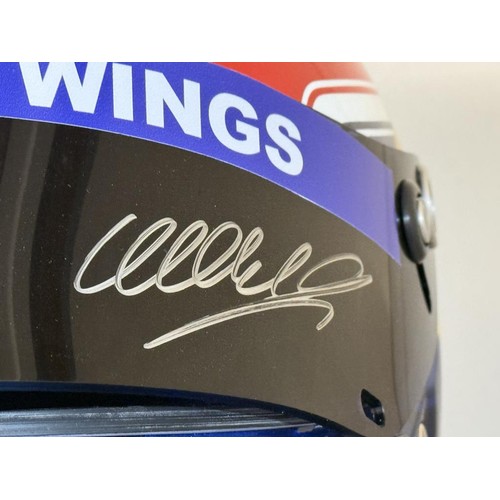 392 - A signed Mark Webber Red Bull racing helmet