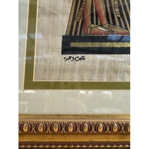 1716 - A large Egyptian painting on papyrus