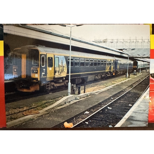 1723 - A collection of mainly UK railway photo's & slides (with copyright) A a quantity of railway slides (... 