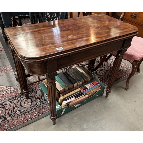 1761 - A Victorian/Edwardian mahogany fold over tea table