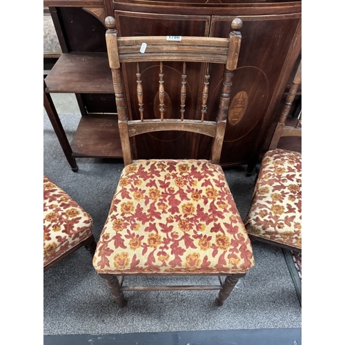 1786 - 3 Edwardian bedroom chairs