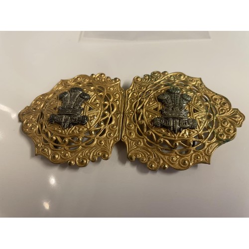 20 - A gilt military buckle.