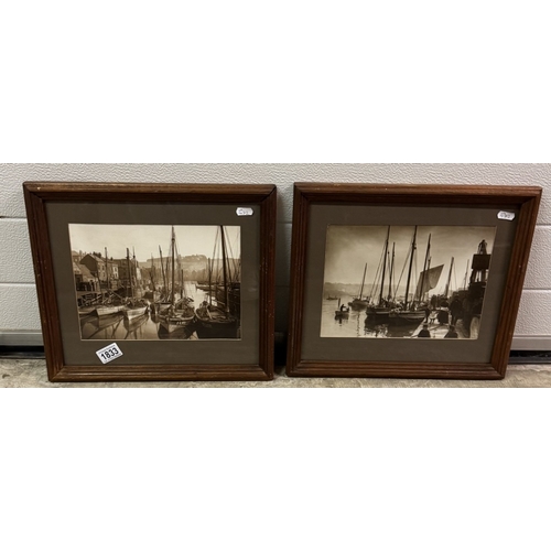 1833 - A pair of oak framed & glazed Frank Sutcliffe photo prints by Whitby Gallery