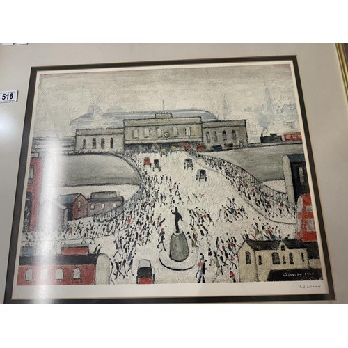 516 - L S Lowry (1887-1976) Station Approach, signed limited edition print (850) Fine Art Trade Guild blin... 