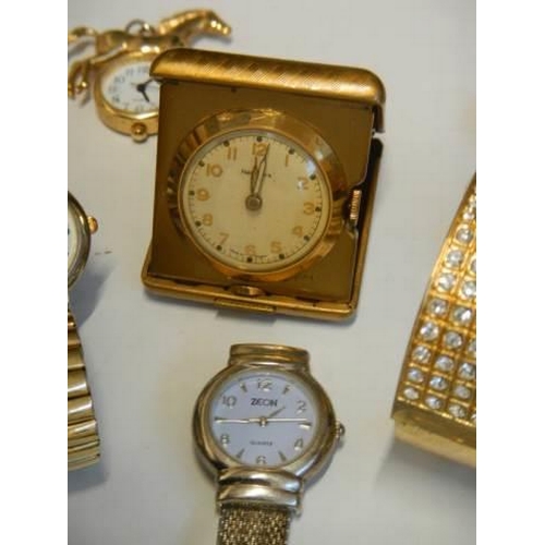 504 - A mixed lot of ladies wrist watches and watch heads for spares or repair.