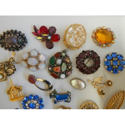 505 - Approximately twenty good assorted brooches all in good condition.