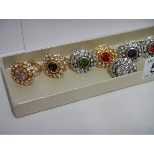 518 - Ten good quality dress rings.